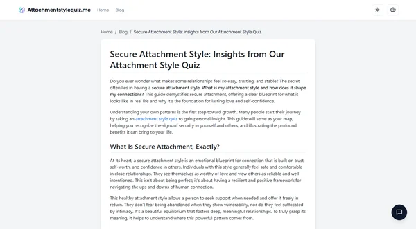 Secure Attachment Style: Insights from Our Attachment Style Quiz