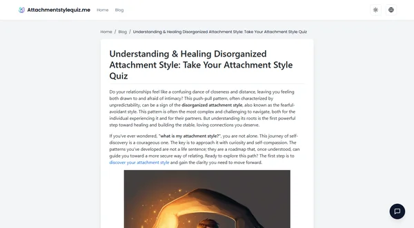 Understanding & Healing Disorganized Attachment Style: Take Your Attachment Style Quiz