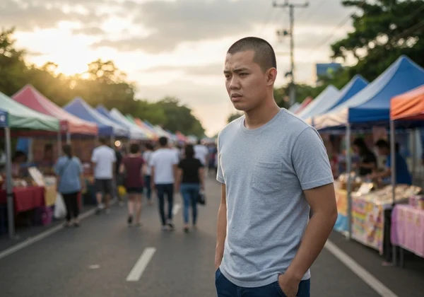 Person feeling relationship anxiety, worried about partner