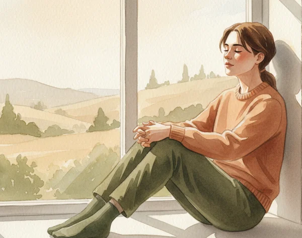 Person reflecting on relationship patterns