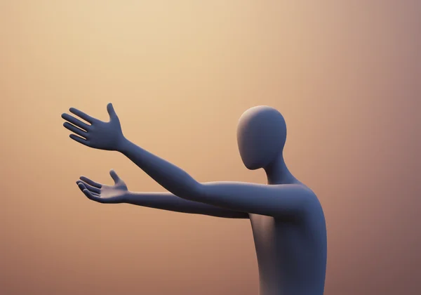 Figure reaching out, symbolizing anxious attachment and longing