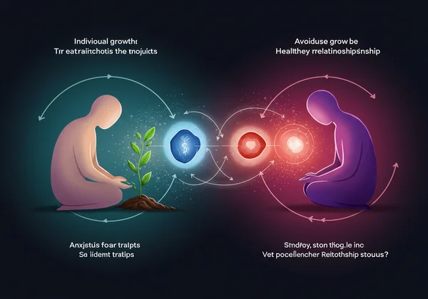 Individual growth leading to secure relationship connection