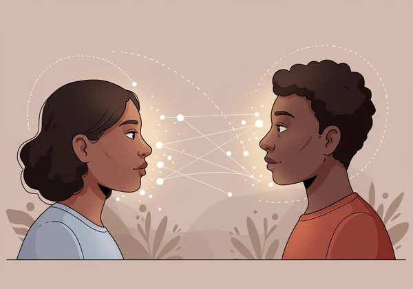 Couple building secure connection with healthy communication